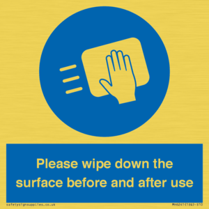 Please wipe down the surface before and after use